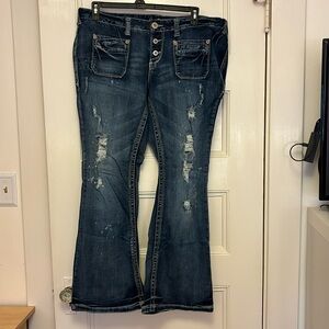 Amethyst flare jeans size 18